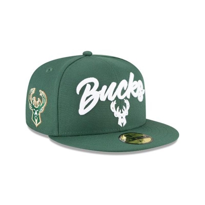 Sapca New Era Milwaukee Bucks NBA NBA Draft Alternate 59FIFTY Fitted - Verzi